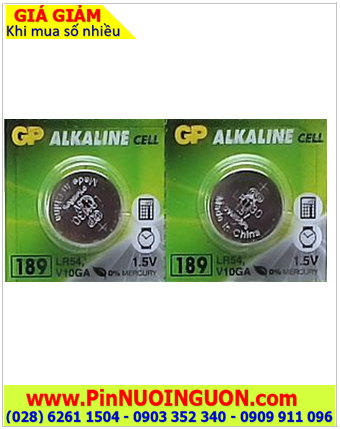 Pin cúc áo GP 189 AG10 LR1130 _ Pin cúc áo 1.5v Alkaline GP 189 AG10 LR1130  chính hãng 